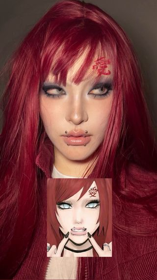 Easy Halloween cosplay — Gaara female makeup  뒷북인데 그냥 처음본 척 해주세요 
Art by @bleerghw 
#gaaramakeup #halloweenmakeupideas #gaara